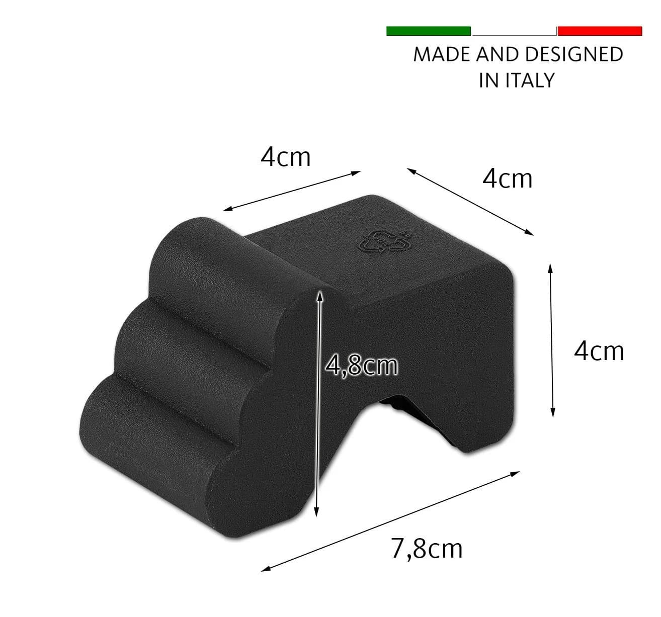 BigDean Blumentopfuntersetzer 12x Füßchen Anthrazit - Robust & UV-resistent - Bild 5