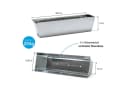 BigDean Blumenkasten 12x Pflanzkasten f. Europalette Metall verzinkt 38x12,5x9cm Bild 1