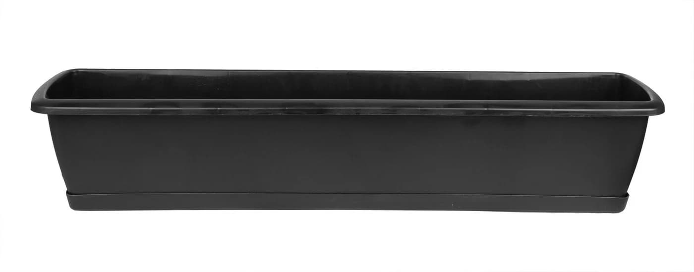 BigDean Balkonkasten Blumenkasten 3er Set mit Untersetzer UV-beständig