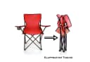 BigDean Campingstuhl 2er-Set Faltstuhl mit Getränkehalter Rot Bild 3