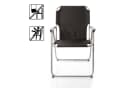 BigDean Klappstuhl Set 4x Schwarz Silber Grau Faltstuhl Camping Bild 1
