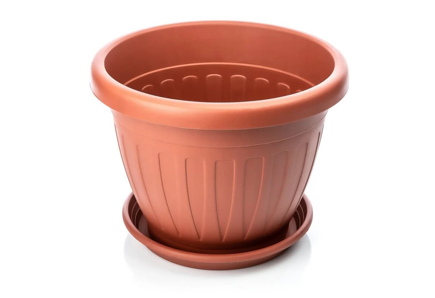 BigDean Blumentopf 6x Terracotta Wetterfest UV-Beständig - Bild 4