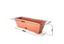 BigDean Blumenkasten Set 3x Terracotta mit Untersetzer Bild 4