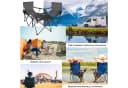 BigDean Campingstuhl Set 2 Stühle + Tisch Dunkelgrau Faltbar Wetterfest Bild 1
