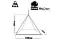 BigDean XL Moskitonetz Transparent für Bett & Reisen Bild 5