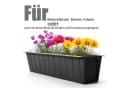 BigDean Blumenkasten 6 Stück Anthrazit Paletten-Optik Bild 4