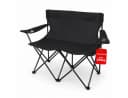 BigDean Faltstuhl Camping Sofa 2 Personen Schwarz Bild 2