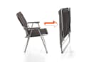 BigDean Klappstuhl Campingstuhl Grau Klappbar Wasserabweisend Bild 1