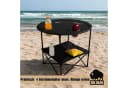 BigDean Campingtisch Faltbar 4 Getränkehalter 2fache Ablage Camping Tisch Bild 4