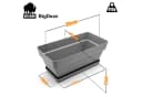 BigDean Blumenkasten 3er Set Anthrazit Bruchfester Kunststoff Bild 3