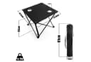 BigDean Campingtisch Faltbar Schwarz 30kg Belastbar mit Getränkehaltern Bild 3