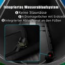 BigDean Hochbeet Balkon mit Abdeckung Kunststoff Schwarz Bild 4