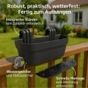 BigDean Balkongeländerkasten Anthrazit mit Wasserspeicher Bild 4