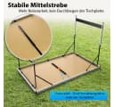 BigDean Klapptisch Höhenverstellbar Stabil Campingtisch Bild 4