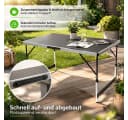 BigDean Klapptisch Höhenverstellbar Stabil Campingtisch Bild 5
