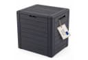 BigDean Auflagenbox Gartenbox 140L Braun Holzoptik Bild 2