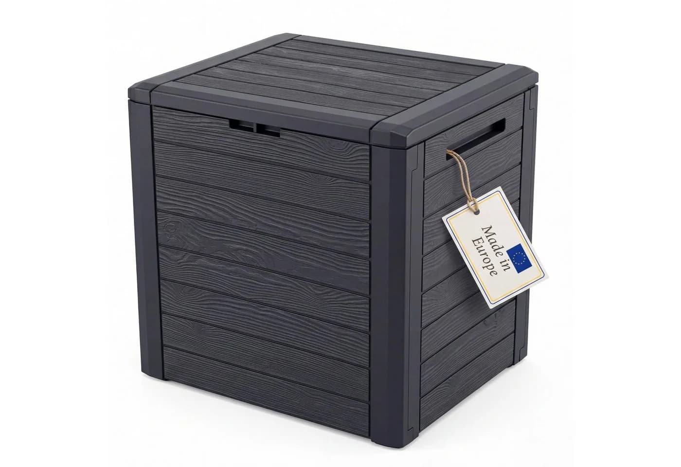 BigDean Auflagenbox Gartenbox 140L Braun Holzoptik - Bild 2