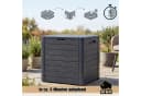 BigDean Auflagenbox Gartenbox 140L Braun Holzoptik Bild 4