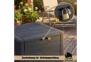 BigDean Auflagenbox Gartenbox 140L Braun Holzoptik Bild 5