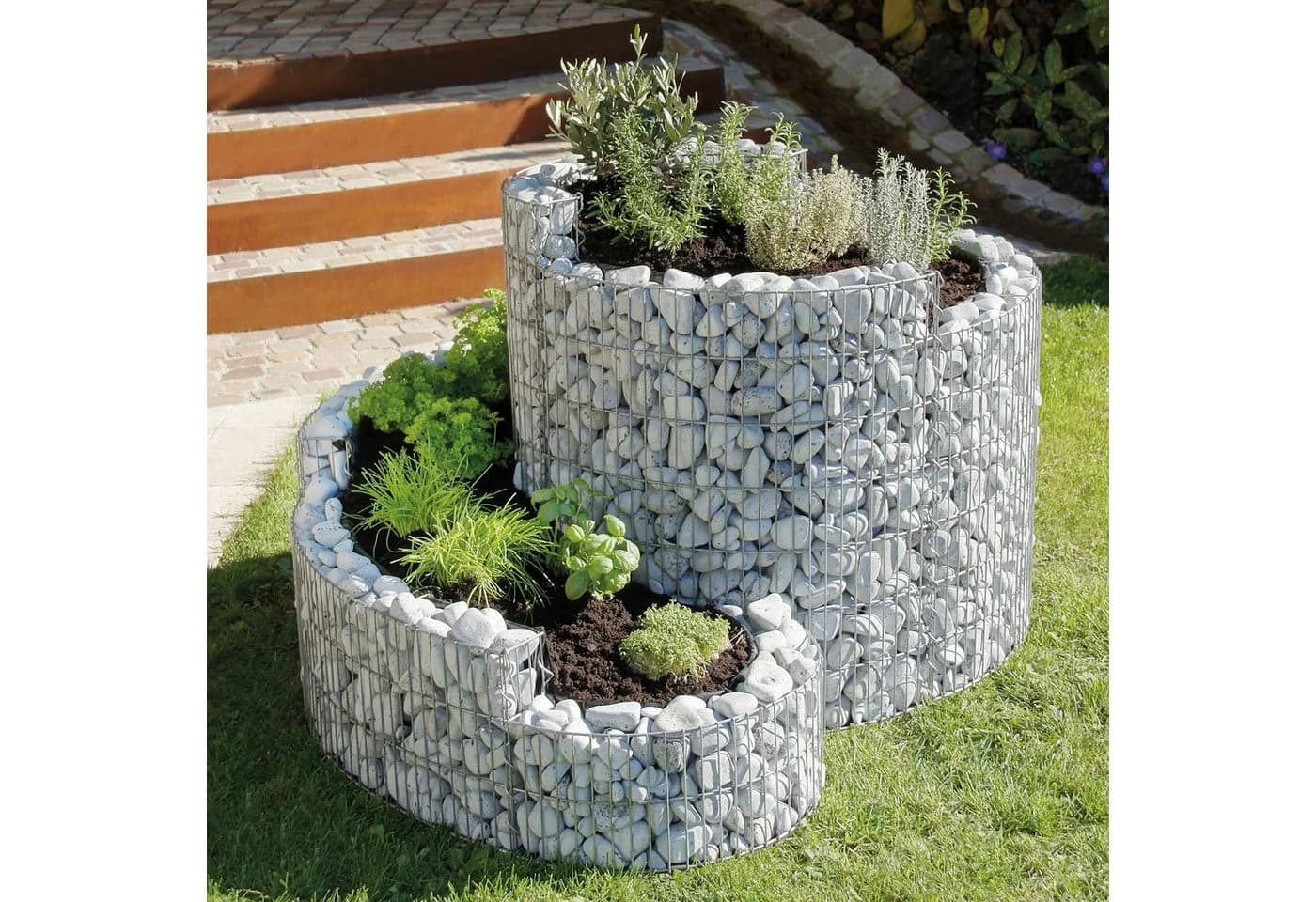 Bellissa Kräuterspirale Stahldraut Bausatz Garten - Bild 4