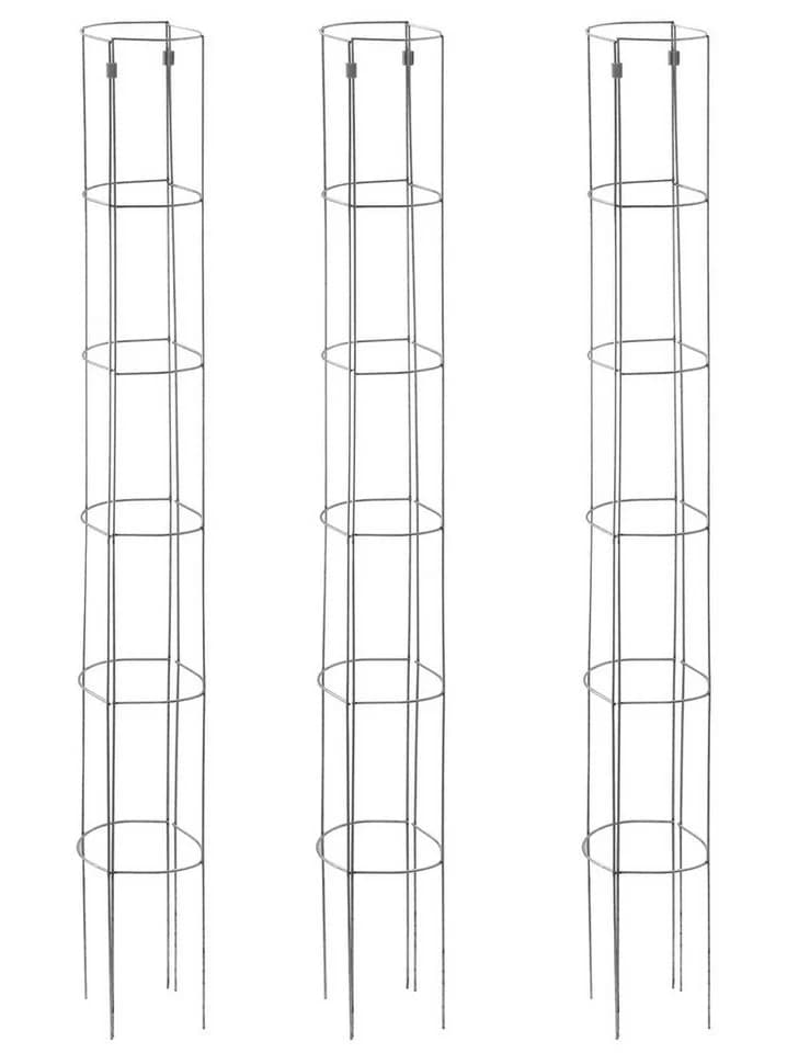 Bellissa Tomatenturm Rankhilfe 120 cm Verzinkt Silber