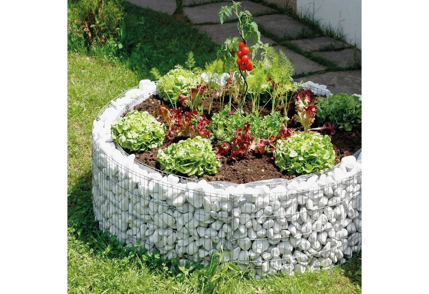 Bellissa Gabionen-Hochbeet rund verzinkt - Bild 4
