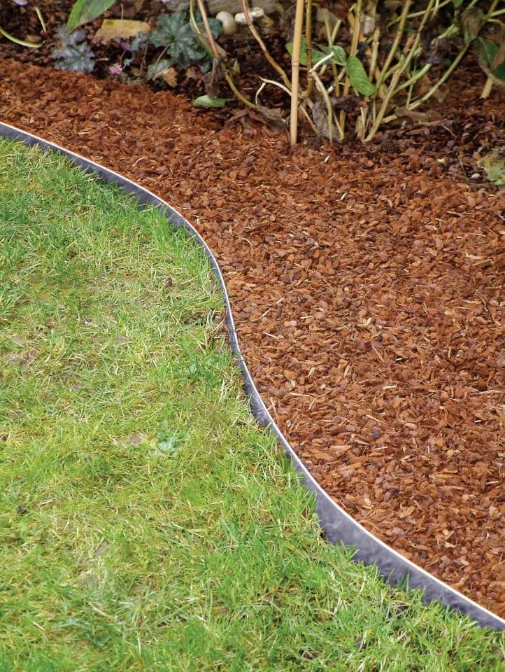 Bellissa Rasenkante 115x13 cm Verzinktes Metall Silber