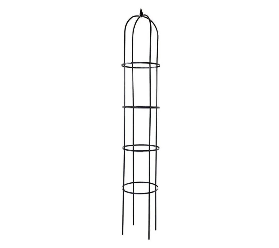 abc HOME Rankhilfe Obelisk Metall Schwarz Garten