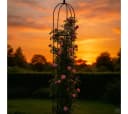abc HOME Rankhilfe Obelisk Metall Schwarz Garten Bild 2