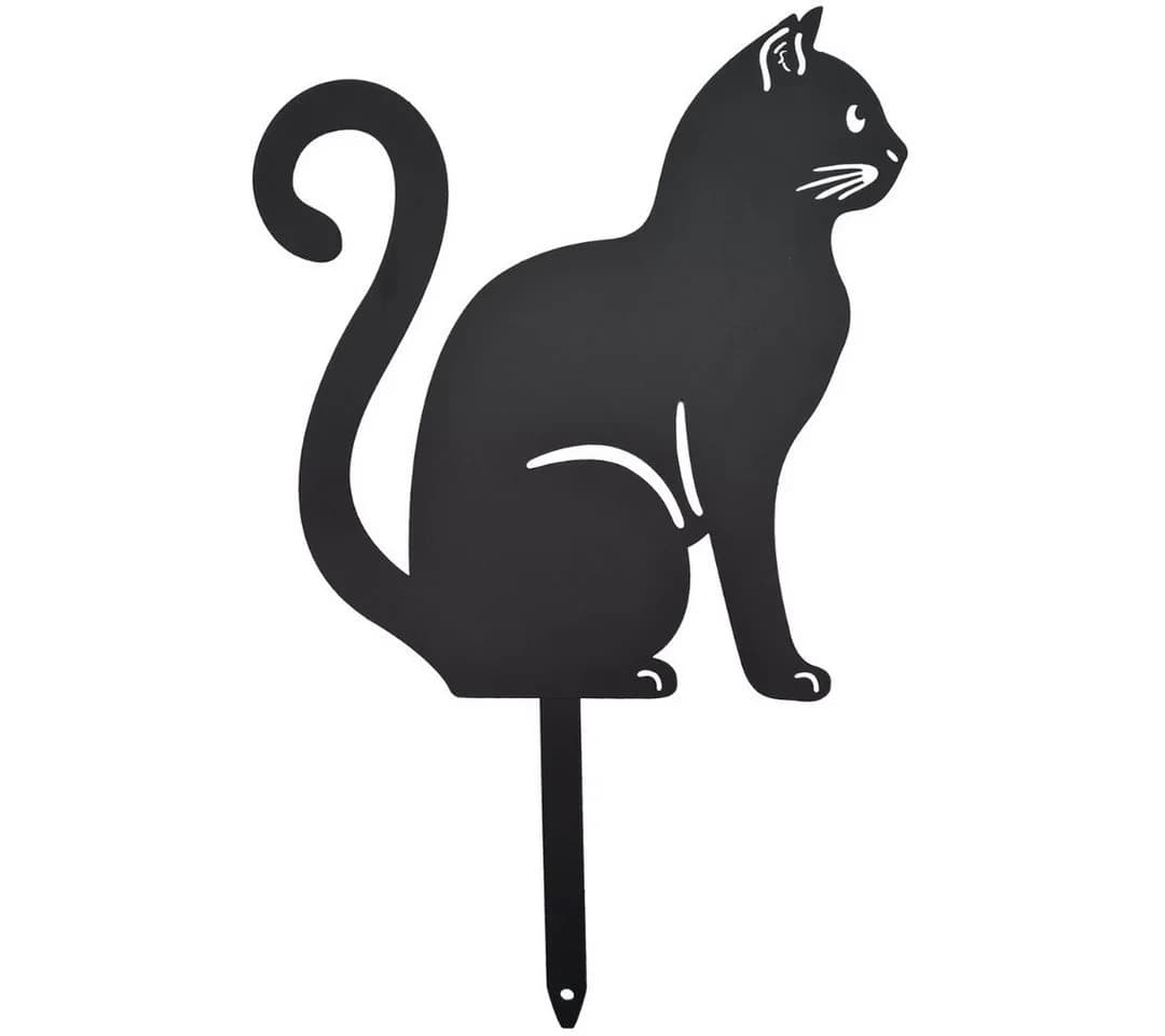 abc HOME Gartenstecker Katzen, Silhouette, 3er Set