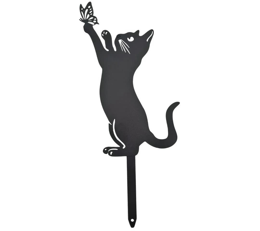 abc HOME Gartenstecker Katzen, Silhouette, 3er Set - Bild 3