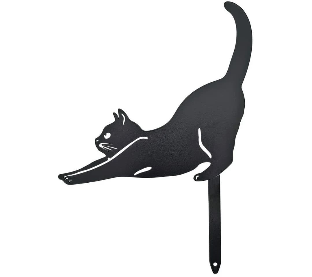 abc HOME Gartenstecker Katzen, Silhouette, 3er Set - Bild 4