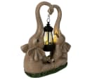 abc HOME Gartenfigur Elefant mit Solar-LED-Laterne Bild 1