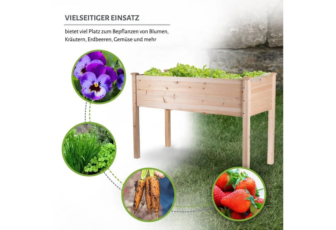 empasa Hochbeet RAISE 1 XL Tanne massiv - Bild 3
