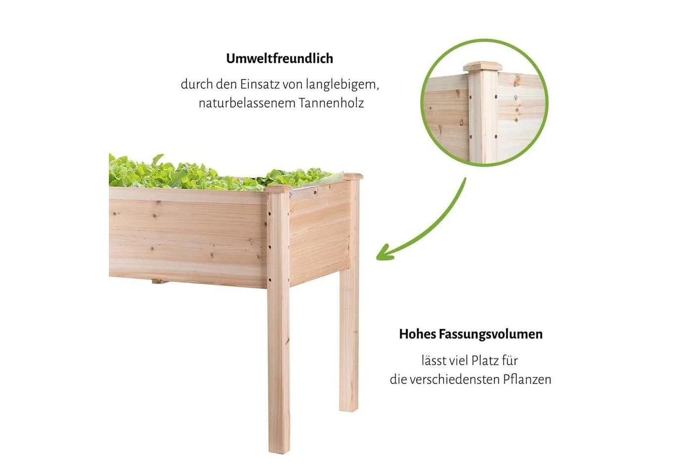 empasa Hochbeet RAISE 1 XL Tanne massiv - Bild 5