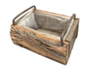 Antiker Blumenkasten aus Holz und Metall Bild 2