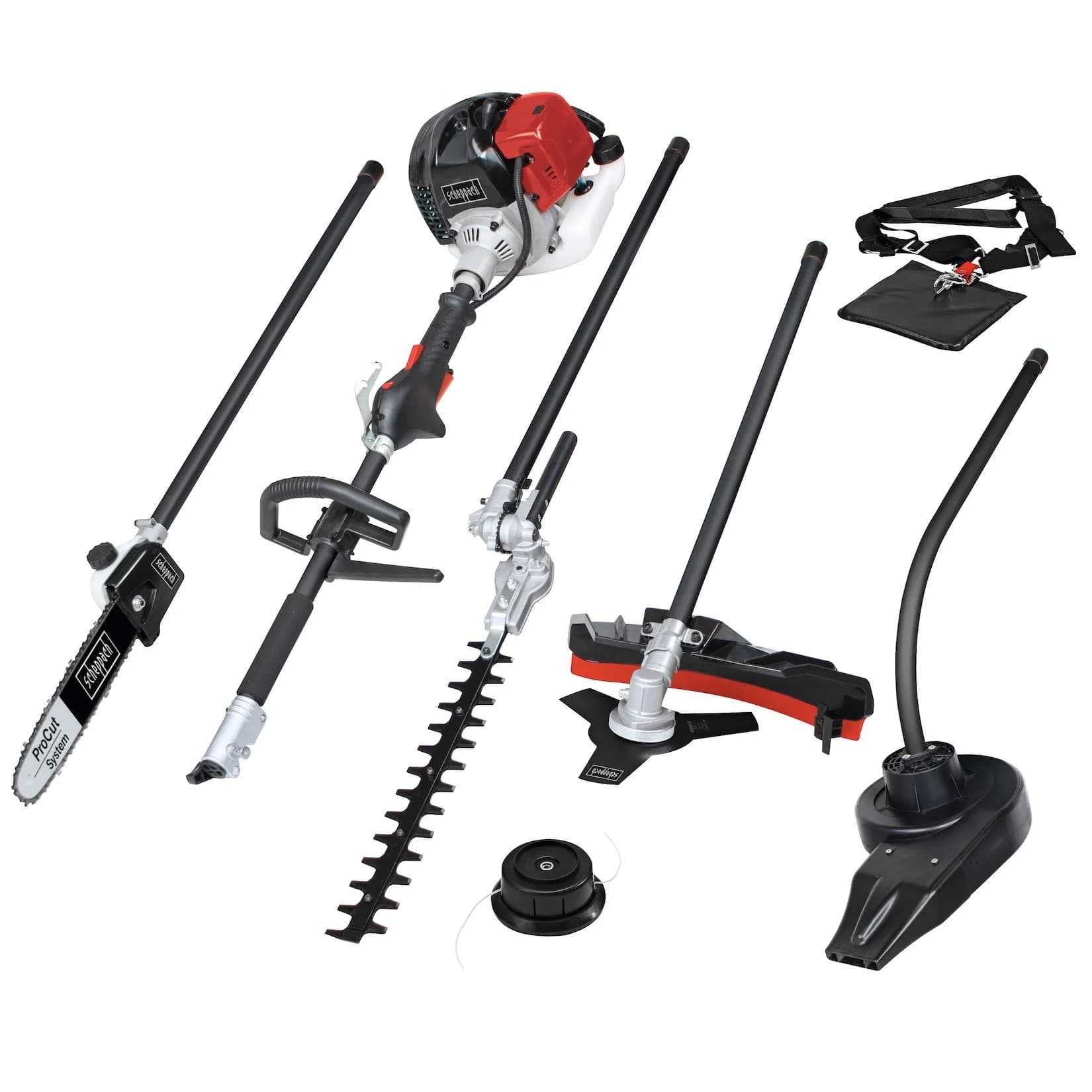 Scheppach 5-in-1 Multigartengerät MTC42-5P Motorsense Heckenschere