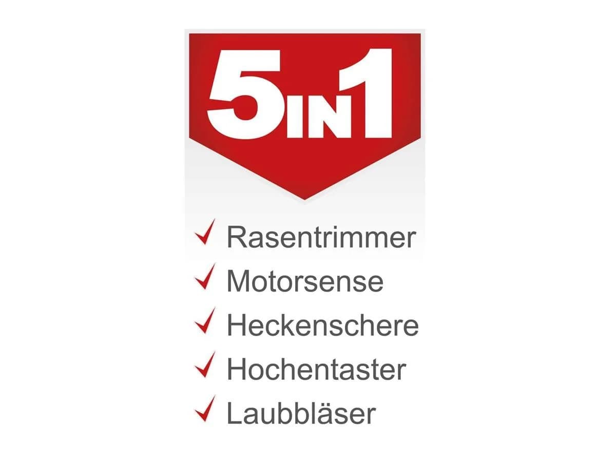 Scheppach 5-in-1 Multigartengerät MTC42-5P Motorsense Heckenschere - Bild 2