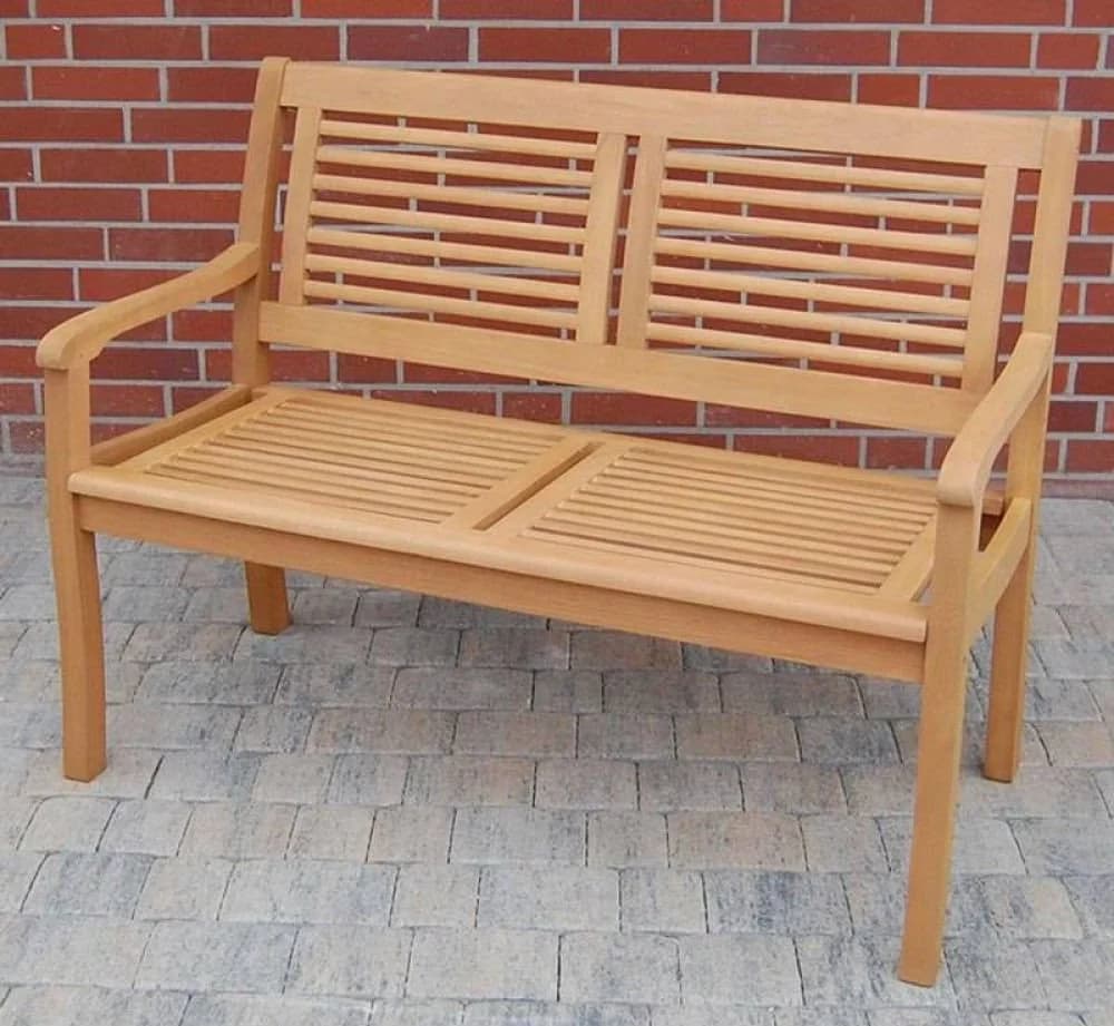CASAYA Gartenbank 2-Sitzer Teakfarbig lasiert - Bild 2