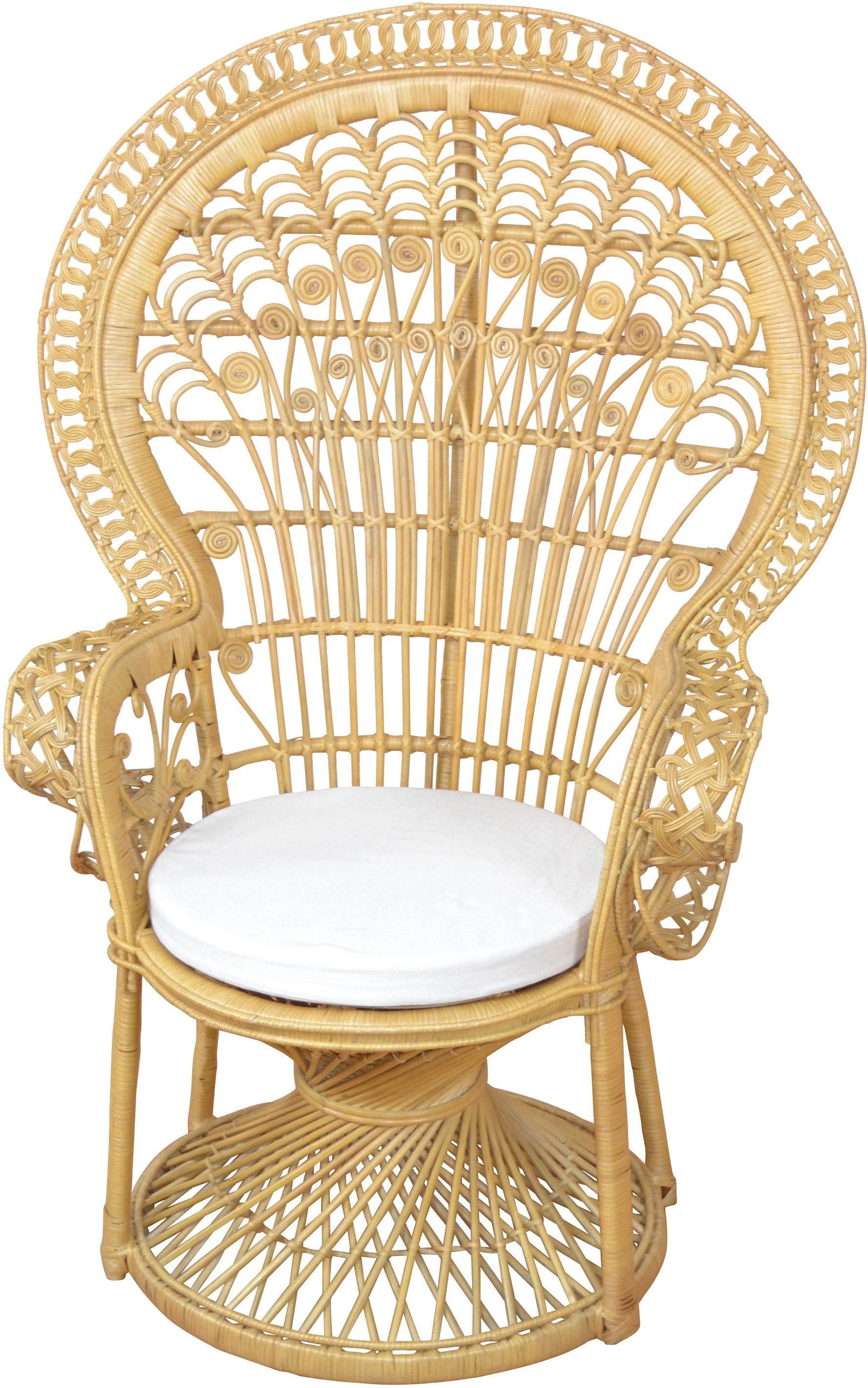 Rattanstuhl Beige mit Kissenauflage HOFMANN LIVING AND MORE - Bild 4