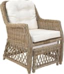 Rattanstuhl HOME AFFAIRE Grau Rattan Handarbeit Bild 5