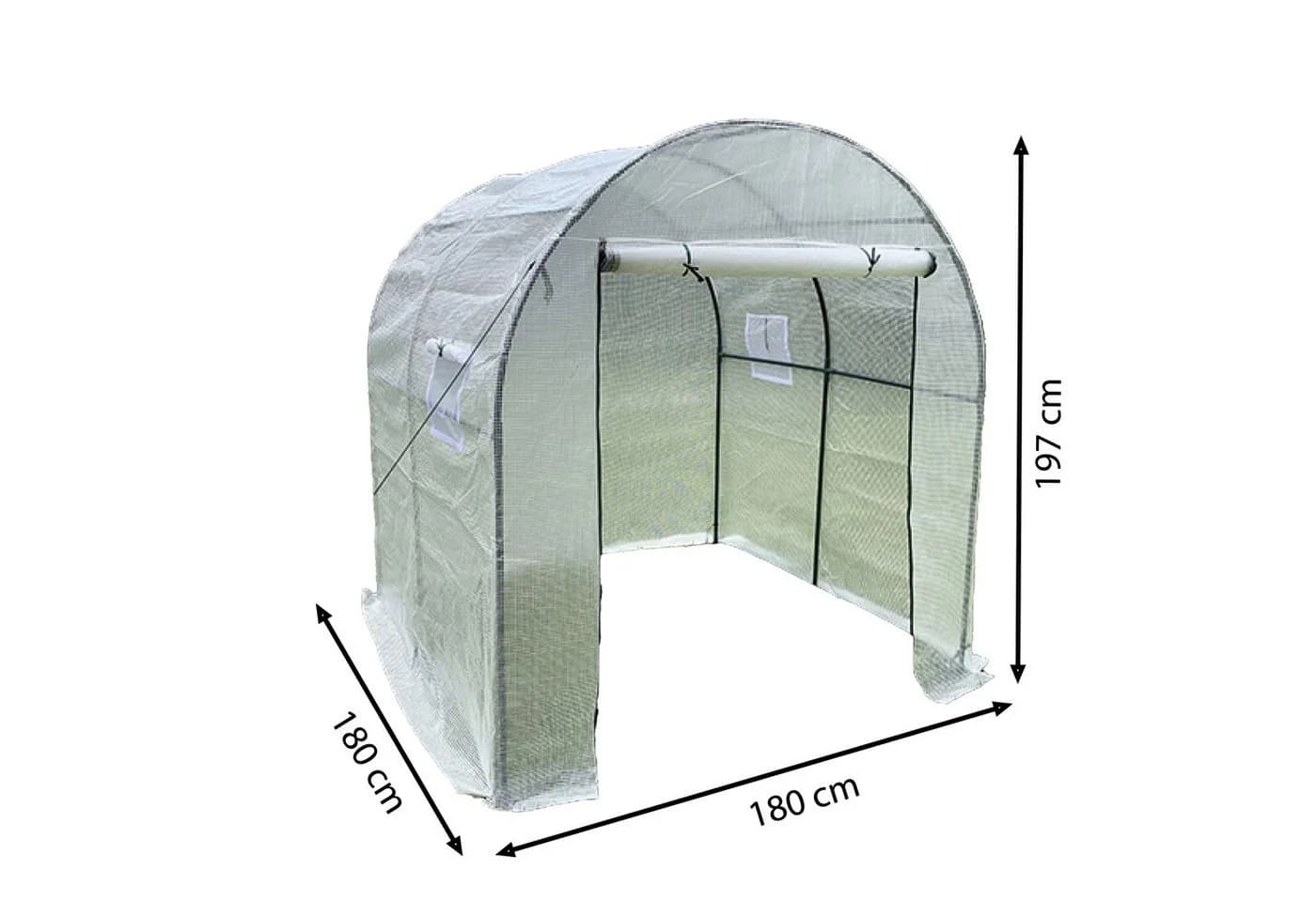 TOPCENT Foliengewächshaus Tunnelgewächshaus Weiß - Bild 3