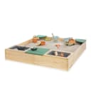 MUDDY BUDDY® Sandkasten Beach Rebel Natur/Salbeigrün mit Sitzbänken Bild 4