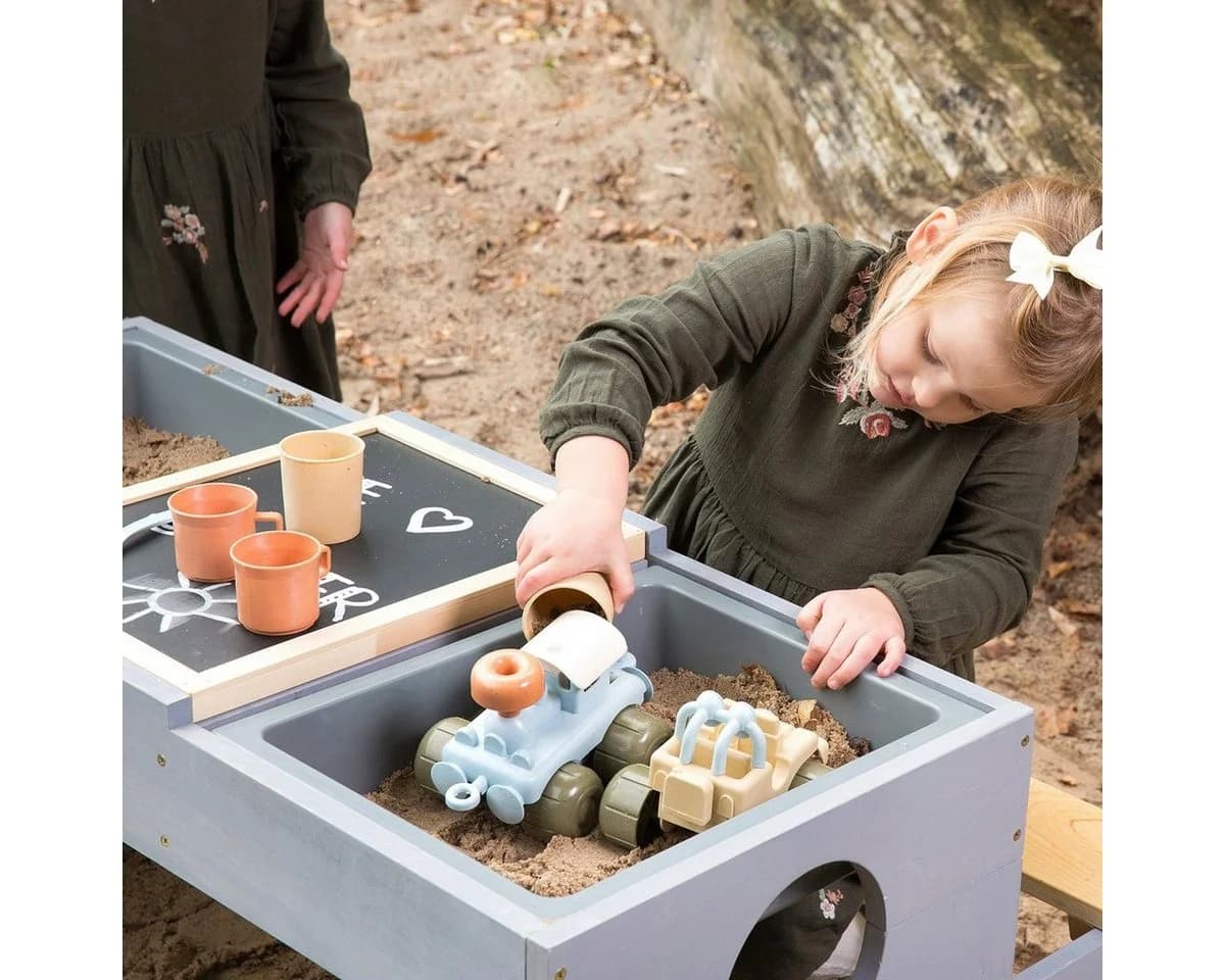 Muddy Buddy Garten-Kindersitzgruppe Creator Natur/Wolkengrau Outdoor Spieltisch - Bild 4