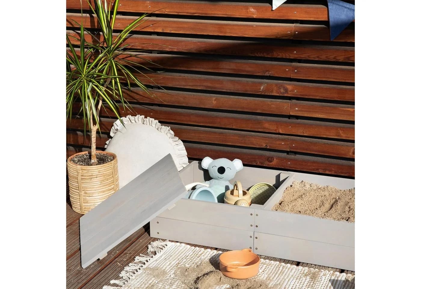 MUDDY BUDDY® Sandkasten Space Saver Warmgrau FSC® - Bild 5