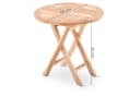 Raburg Beistelltisch Teakholz massiv 50 cm rund oder quadratisch Bild 5