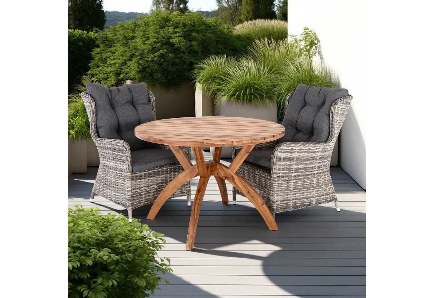 Raburg Gartentisch Kira 110 cm Ø Akazie geölt - Bild 5