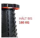 Dönges Teleskophocker Traglast 180 kg rot/schwarz höhenverstellbar Bild 3