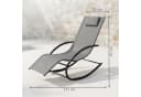NovaTerra Sonnenliege Gartenliege Anthrazit Metall Polyester Bild 3