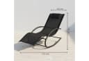 NovaTerra Gartenlounge-Set Premium Sun Lounger Schwarz Wetterfest Bild 3
